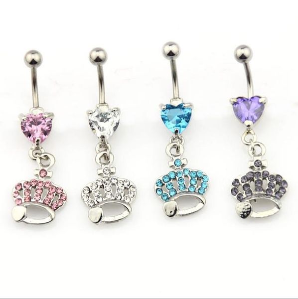 other stainless steel love belly bars button rings navel piercing cz crystal crown rhinestone body jewelry, Slivery;golden
other stainless steel love belly bars button rings navel piercing cz crystal crown rhinestone body jewelry, Slivery;golden