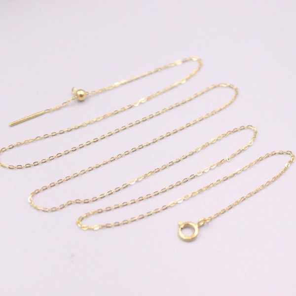 chains au750 real 18k yellow gold / white chain neckalce for women female 0.9mm thin rolo needle link choker necklace, Silver
chains au750 real 18k yellow gold / white chain neckalce for women female 0.9mm thin rolo needle link choker necklace, Silver