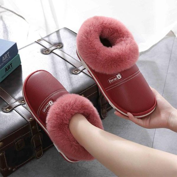 women winter slippers bedroom warm shoes ladies pu leather indoor couple waterproof non slip shoe female casual, Black
women winter slippers bedroom warm shoes ladies pu leather indoor couple waterproof non slip shoe female casual, Black