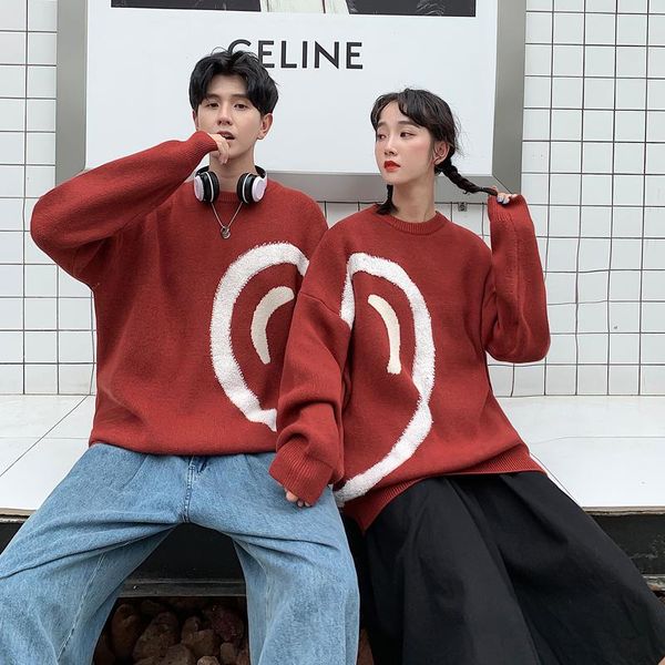 lovers clothes love stitching pullover autumn and winter loose knit knitwear couples women's hoodies & sweatshirts, Black
lovers clothes love stitching pullover autumn and winter loose knit knitwear couples women's hoodies & sweatshirts, Black