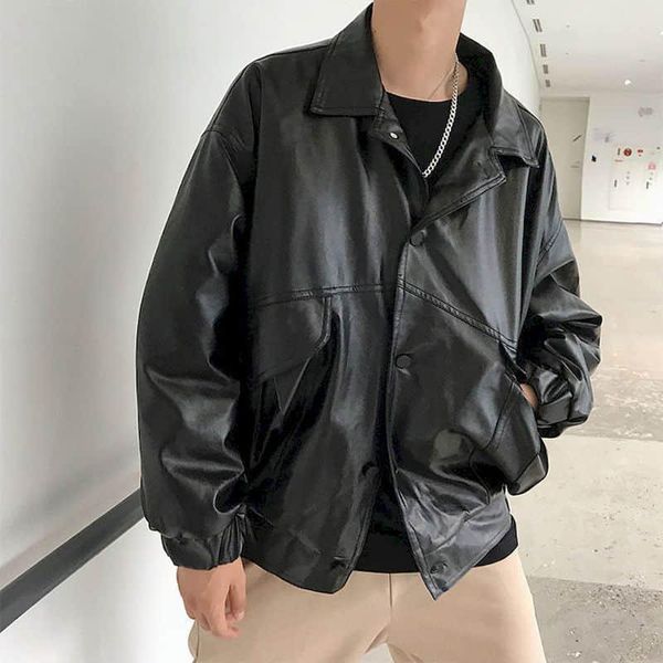 men's jackets leather jacket male handsome bomb street motorcycle clothing spring autumn loose korean baseball uniform casual, Black;brown
men's jackets leather jacket male handsome bomb street motorcycle clothing spring autumn loose korean baseball uniform casual, Black;brown