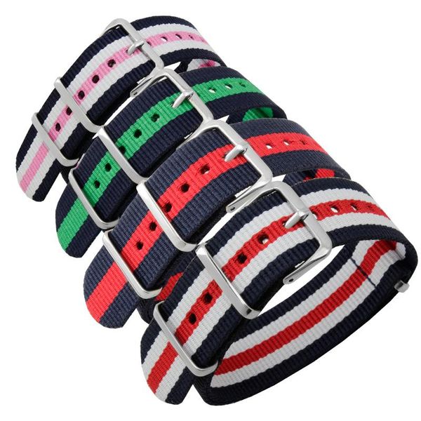 watch bands 18 20 22mm nato men's and women's canvas strap wristband pin buckle multi color nylon belt retro classic, Black;brown
watch bands 18 20 22mm nato men's and women's canvas strap wristband pin buckle multi color nylon belt retro classic, Black;brown