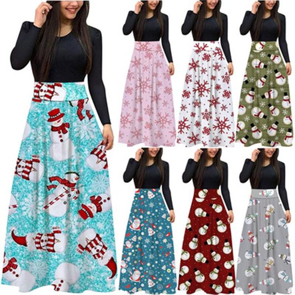 casual dresses cartoon santa snowman printed dress autumn long sleeve o-neck loose a-line maxi women's christmas party vestidos, Black;gray
casual dresses cartoon santa snowman printed dress autumn long sleeve o-neck loose a-line maxi women's christmas party vestidos, Black;gray