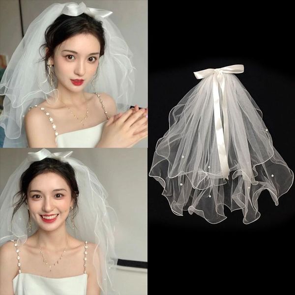 bridal veils pearl veil ribbon bow short white wedding accessories po pography, Black
bridal veils pearl veil ribbon bow short white wedding accessories po pography, Black