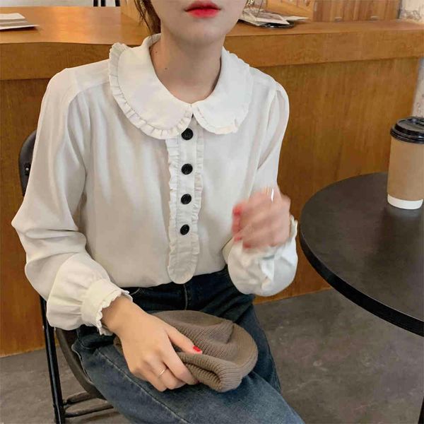 blouses spring womens blouses vintage long sleeve peter pan collar single breasted solid color lady office work blusas mujer v25f 62z8, White
blouses spring womens blouses vintage long sleeve peter pan collar single breasted solid color lady office work blusas mujer v25f 62z8, White