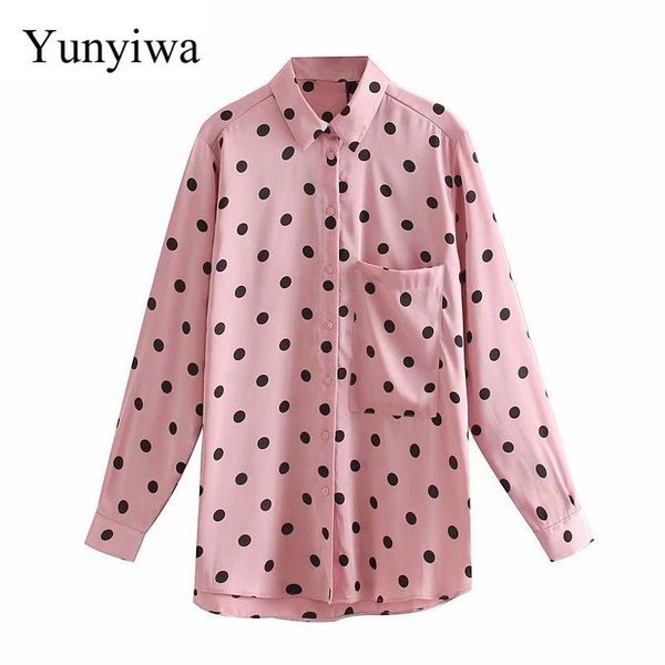 women's blouses & shirts women sweet polka dot print casual business blouse office lady long sleeve pocket blusas chic femininas, White
women's blouses & shirts women sweet polka dot print casual business blouse office lady long sleeve pocket blusas chic femininas, White