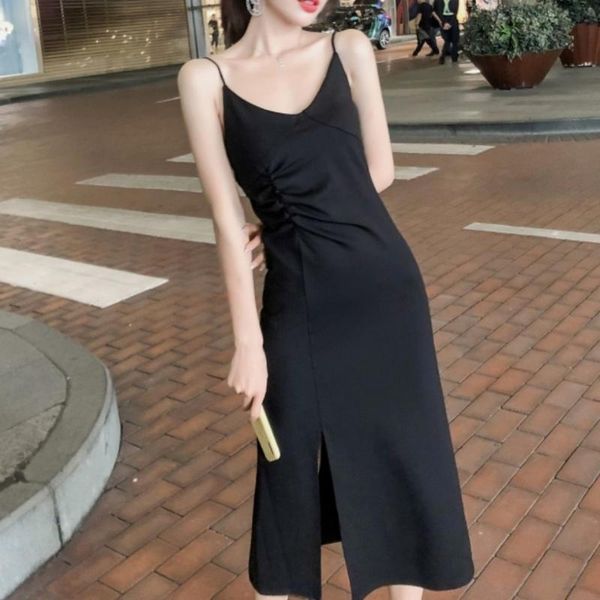 casual dresses women women's dress summer black slip v-neck vestido de mujer femme robe, Black;gray
casual dresses women women's dress summer black slip v-neck vestido de mujer femme robe, Black;gray