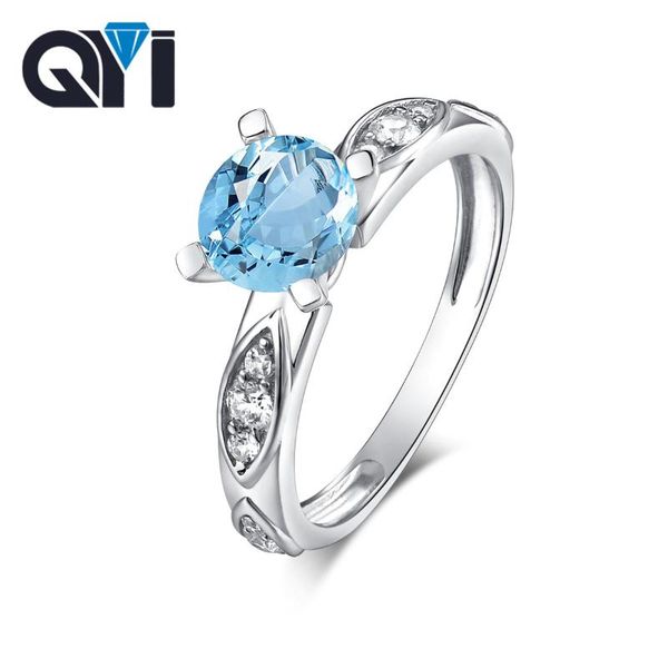 cluster rings qyi natural blue z 925 sterling silver 1.25 ct round cut jewelry for women engagement gemstone ring, Golden;silver
cluster rings qyi natural blue z 925 sterling silver 1.25 ct round cut jewelry for women engagement gemstone ring, Golden;silver
