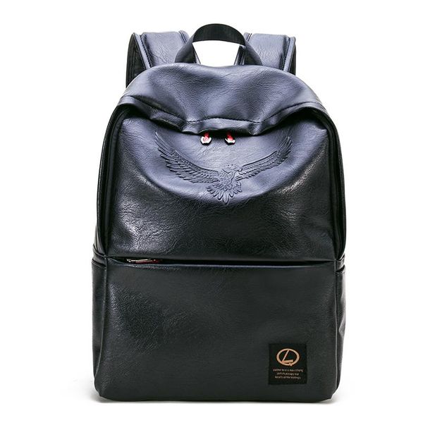 backpack computer bag lovers han edition waterproof soft leather large capacity