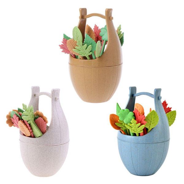 16pcs/set nordic style wheat straw barrel leaves fruit fork lunch cake dessert picks skewers sandwich toothpick wedding 32cc forks
16pcs/set nordic style wheat straw barrel leaves fruit fork lunch cake dessert picks skewers sandwich toothpick wedding 32cc forks