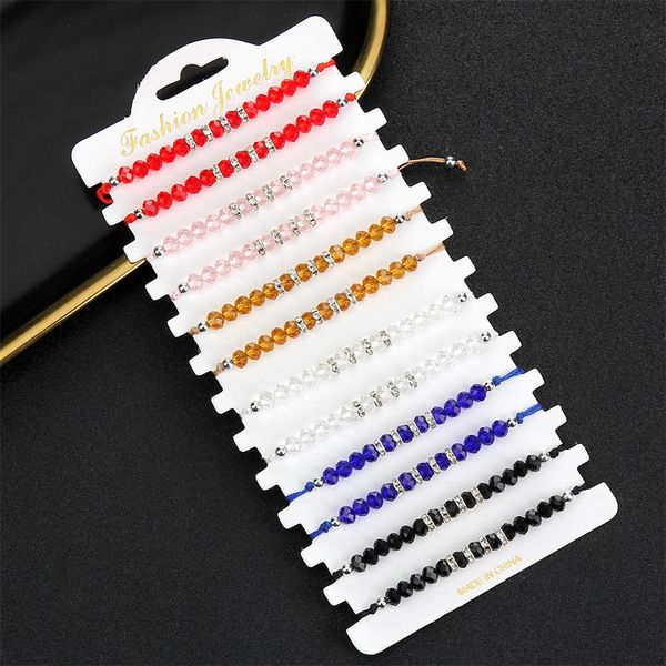 12pcs/set fashion color crystal beaded bracelet bohemia exquisite handmade adjustable bracelets for women charm jewelry gifts, Golden;silver
12pcs/set fashion color crystal beaded bracelet bohemia exquisite handmade adjustable bracelets for women charm jewelry gifts, Golden;silver
