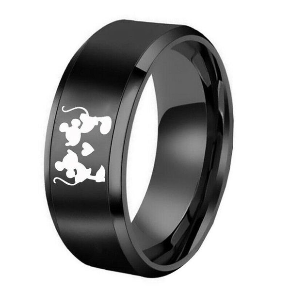lovely mouse rings stainless steel band valentine's day gifts size 6-13, Silver
lovely mouse rings stainless steel band valentine's day gifts size 6-13, Silver