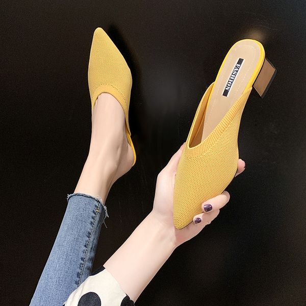 2021 womens summer mules shoes slippers slides fashion pointed toe high heel breathable slip on dress office shoes women black
2021 womens summer mules shoes slippers slides fashion pointed toe high heel breathable slip on dress office shoes women black