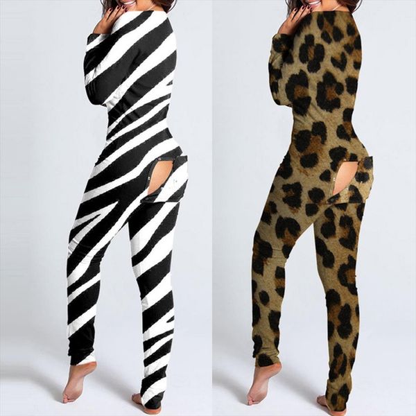 leopard prinitng elegant button women jumpsuits long sleeve winter causal onesies pajamas, Black;white
leopard prinitng elegant button women jumpsuits long sleeve winter causal onesies pajamas, Black;white