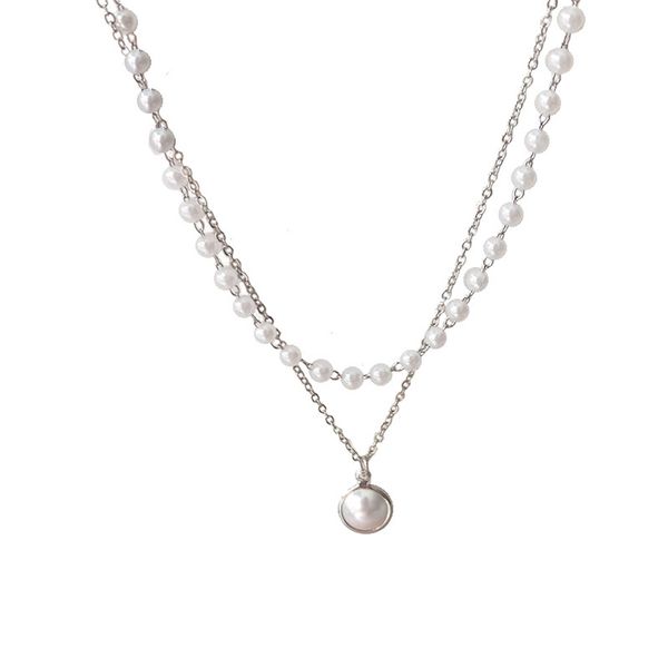 fashion korean imitation pearl pendant necklaces bracelet simple sweet and lovely double bead chains short clavicle chain temperament girl j, Silver
fashion korean imitation pearl pendant necklaces bracelet simple sweet and lovely double bead chains short clavicle chain temperament girl j, Silver