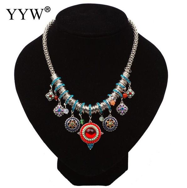 pendant necklaces zinc alloy necklace with acrylic plated lantern chain for woman rhinestone female fashion gift girl arrival trendy bohemia, Silver
pendant necklaces zinc alloy necklace with acrylic plated lantern chain for woman rhinestone female fashion gift girl arrival trendy bohemia, Silver