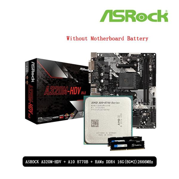 motherboards amd a10-series a10 8770b cpu + asrock a320m hdv .0 motherboard pumeitou ddr4 16g(8g*2) 2666 mhz rams suit socket am4 all
motherboards amd a10-series a10 8770b cpu + asrock a320m hdv .0 motherboard pumeitou ddr4 16g(8g*2) 2666 mhz rams suit socket am4 all