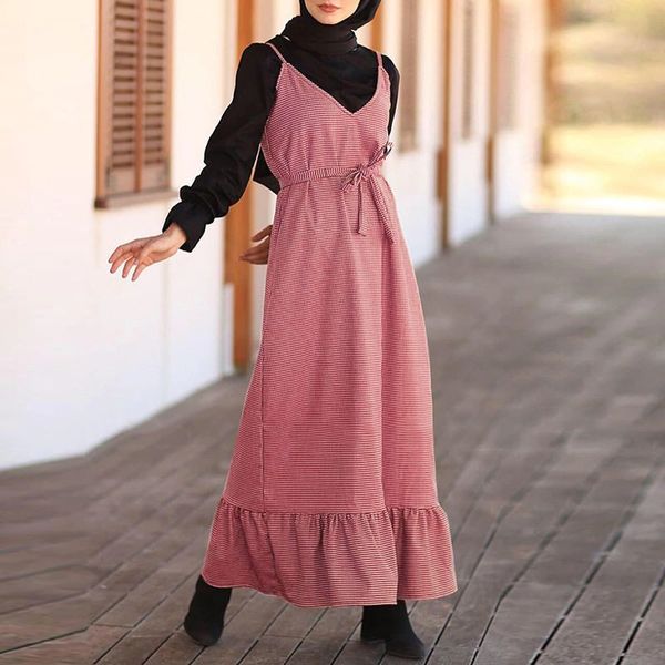 women's blouses & shirts abaya hijab dress vestido islamic clothing zanzea women sleeveless belt sundress casual a line suspender, White
women's blouses & shirts abaya hijab dress vestido islamic clothing zanzea women sleeveless belt sundress casual a line suspender, White
