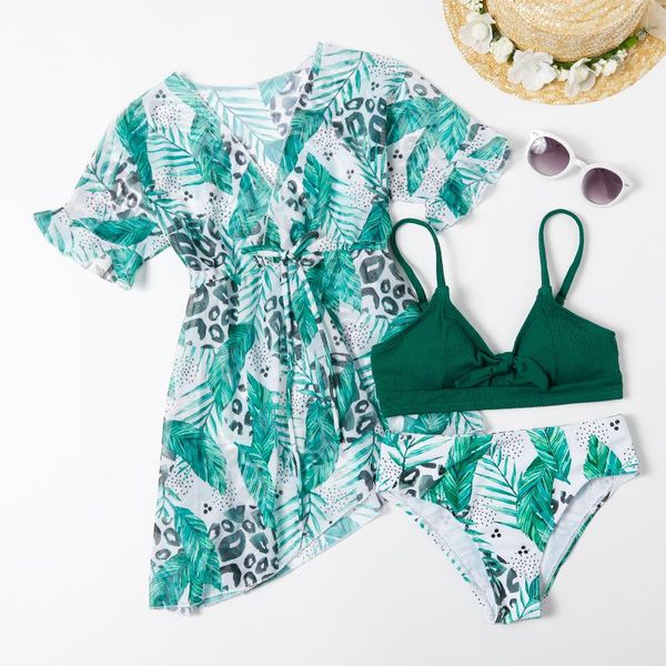 women's swimsuit, girl's three piece bikini, leaf printed soft swimwear one-piece suits
women's swimsuit, girl's three piece bikini, leaf printed soft swimwear one-piece suits