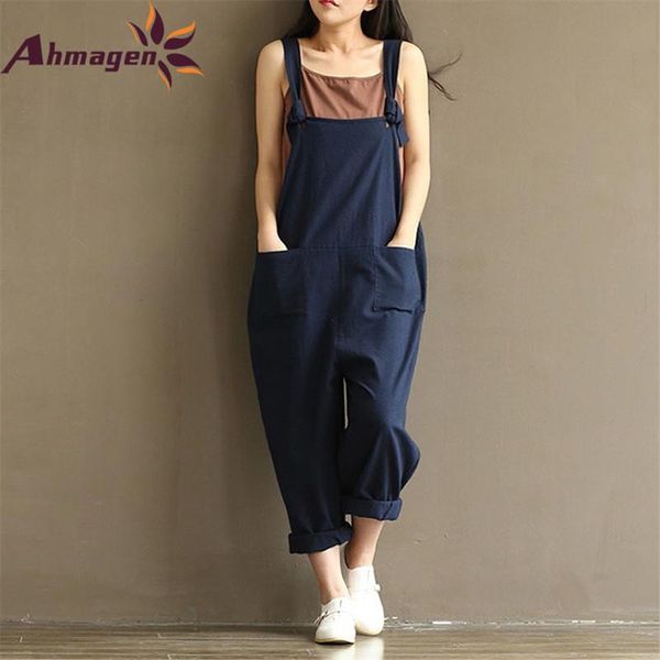 women's jumpsuits & rompers 2021 casual womens jumpsuit sleeveless backless loose overalls for women retro spaghetti strap playsuits pl, Black;white
women's jumpsuits & rompers 2021 casual womens jumpsuit sleeveless backless loose overalls for women retro spaghetti strap playsuits pl, Black;white