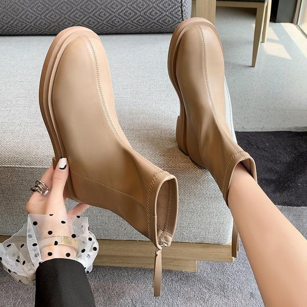 boots med heel round toe leather women's shoes zipper clogs platform boots-women rubber rock ladies autumn ankle 2021 solid pu s, Black
boots med heel round toe leather women's shoes zipper clogs platform boots-women rubber rock ladies autumn ankle 2021 solid pu s, Black