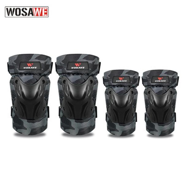 elbow & knee pads wosawe sports eva cycling motorcycle ski snowboard bike volleyball brace support adjustable straps, Black;gray 
elbow & knee pads wosawe sports eva cycling motorcycle ski snowboard bike volleyball brace support adjustable straps, Black;gray