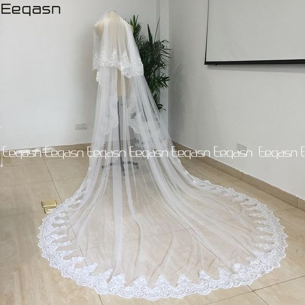 bridal veils real pos shiny white/ivory cathedral sequined lace wedding veil with comb 2 layer accessories bride, Black
bridal veils real pos shiny white/ivory cathedral sequined lace wedding veil with comb 2 layer accessories bride, Black