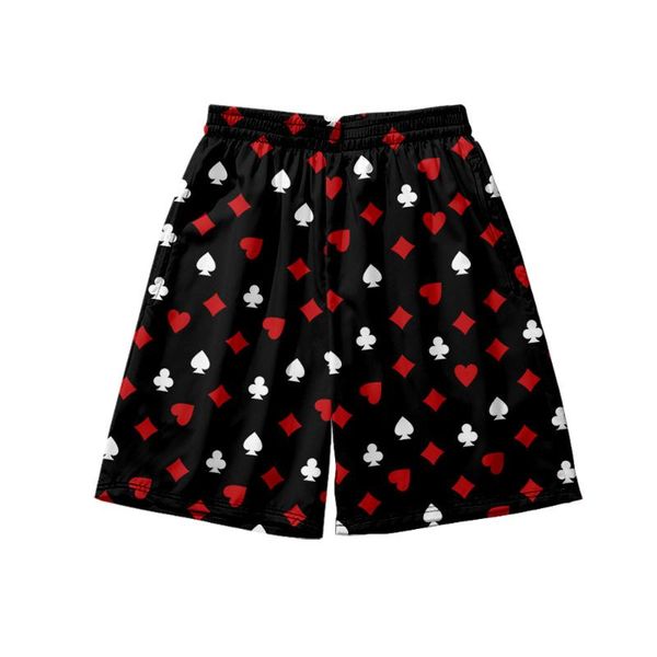 men's shorts 2021 summer beach large size loose playing card holiday 3d printed pants, White;black
men's shorts 2021 summer beach large size loose playing card holiday 3d printed pants, White;black