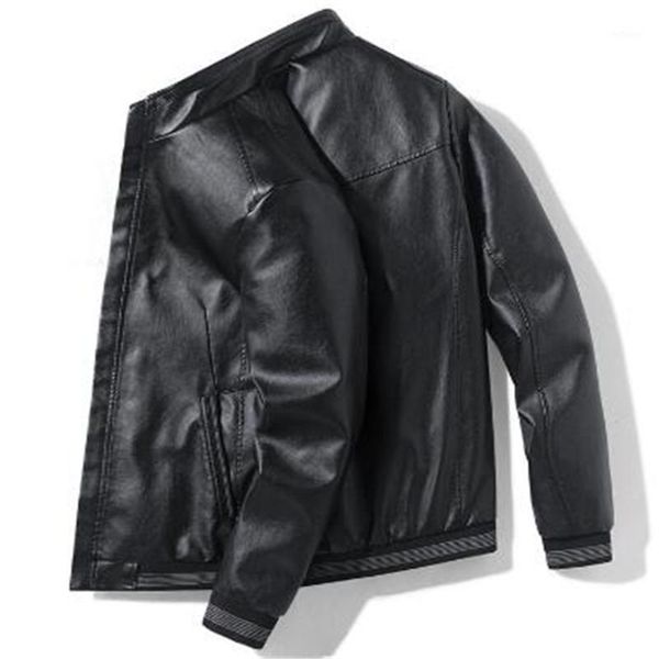 men's jackets spring autumn fashion casual stitching stand collar loose leather jacket coat zipper long-sleeved outwear overcoats, Black;brown
men's jackets spring autumn fashion casual stitching stand collar loose leather jacket coat zipper long-sleeved outwear overcoats, Black;brown