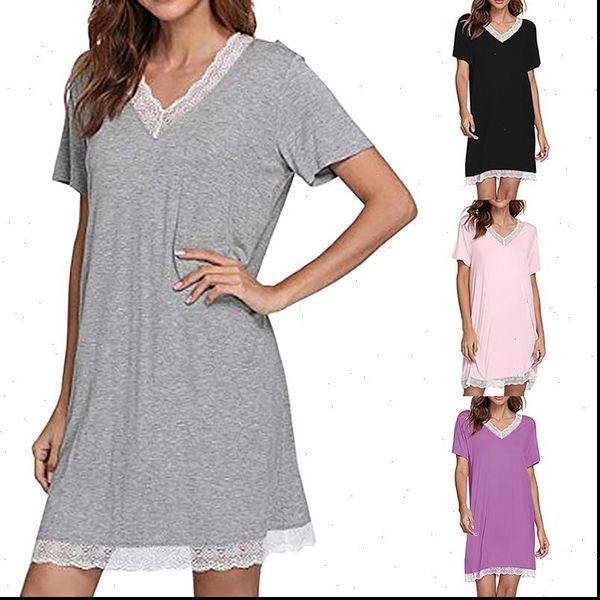 lace nightgowns and sleepshirts womens sleepwears cute sleep shirt solid night dress short sleeve nightwear, Black;red
lace nightgowns and sleepshirts womens sleepwears cute sleep shirt solid night dress short sleeve nightwear, Black;red