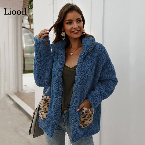 jacket casual winter fleece coats and jackets woman zipper up long sleeve turn-down collar with pockets female warm outwears n8d7, Black;brown
jacket casual winter fleece coats and jackets woman zipper up long sleeve turn-down collar with pockets female warm outwears n8d7, Black;brown