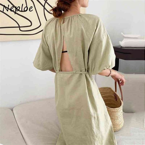 o neck pullover long sleeve solid loose dress women high waist hip a line vestidos backless puff robe 210422, Black;gray
o neck pullover long sleeve solid loose dress women high waist hip a line vestidos backless puff robe 210422, Black;gray