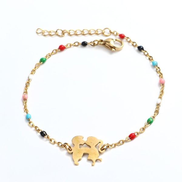 charm bracelets fashion stainless steel gold color jewelry with creativity charms enamel beads bracelet women couple party accessories, Golden;silver
charm bracelets fashion stainless steel gold color jewelry with creativity charms enamel beads bracelet women couple party accessories, Golden;silver