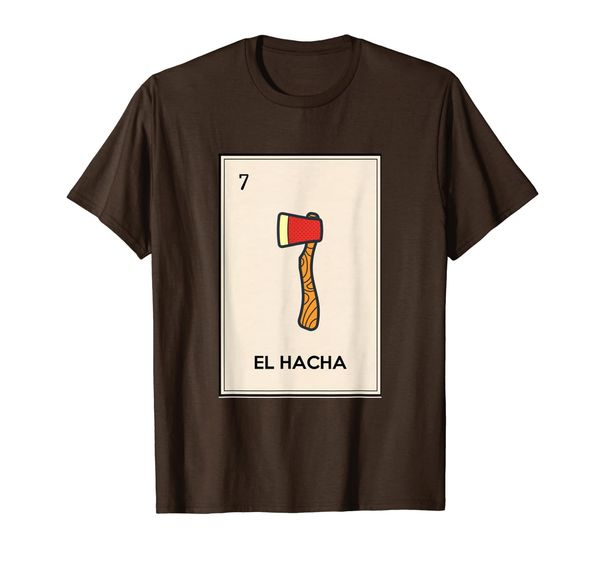 el hacha mexican loteria bingo card camping hatchet, White;black