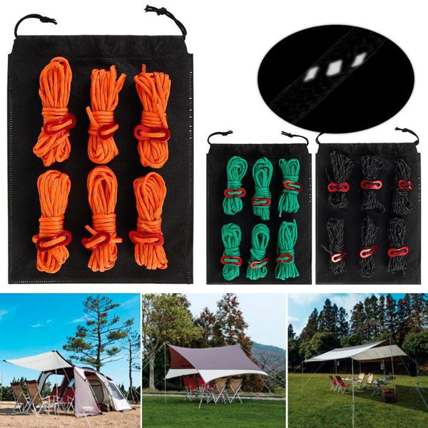 outdoor gadgets 6 pack 4mm reflective paracord cords camping rope lightweight flexibility tent with aluminum adjuster for sports
outdoor gadgets 6 pack 4mm reflective paracord cords camping rope lightweight flexibility tent with aluminum adjuster for sports