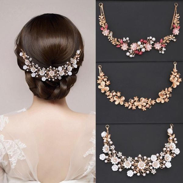 hair clips & barrettes korean bridal headdress sweet flower hairpin accessories elegant pearl tiara beautiful bridesmaid gift jewelry, Golden;silver
hair clips & barrettes korean bridal headdress sweet flower hairpin accessories elegant pearl tiara beautiful bridesmaid gift jewelry, Golden;silver