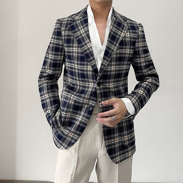men's suits & blazers italian men's plaid suit jacket, korean stripe suit, formal and business, 2021, White;black
men's suits & blazers italian men's plaid suit jacket, korean stripe suit, formal and business, 2021, White;black
