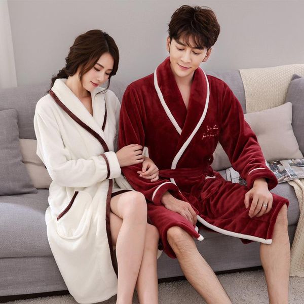 women's sleepwear winter flannel lovers robe warm kimono gown couple short nightgown thick nightwear casual bathrobe home wear, Black;red
women's sleepwear winter flannel lovers robe warm kimono gown couple short nightgown thick nightwear casual bathrobe home wear, Black;red