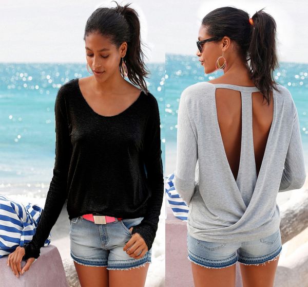 women chic loose casual fashion tshirts blouses long sleeves chiffon autumn spring summer tees, White
women chic loose casual fashion tshirts blouses long sleeves chiffon autumn spring summer tees, White