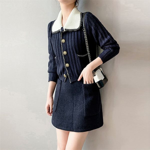 women's jackets women navy blue loose cardigan 2021 autumn turn-down collar single breasted sweater coat hit color cable knit jacket, Black;brown
women's jackets women navy blue loose cardigan 2021 autumn turn-down collar single breasted sweater coat hit color cable knit jacket, Black;brown