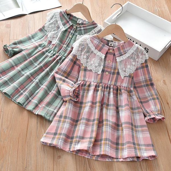 girl's dresses fashion plaid summer dress 2021 girls party long sleeve prom for children clothing vestidos 3-10 age1, Red;yellow
girl's dresses fashion plaid summer dress 2021 girls party long sleeve prom for children clothing vestidos 3-10 age1, Red;yellow