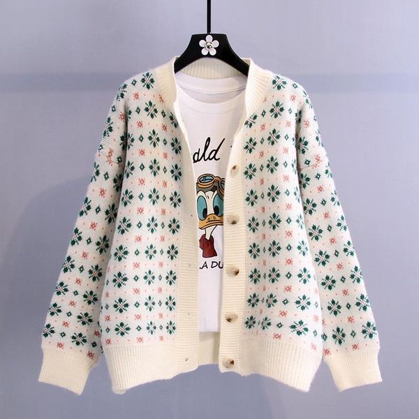 retro japanese sweater jacket women designer luxury brand new fashion casual jacquard long-sleeved printed knitted cardigan, White;black
retro japanese sweater jacket women designer luxury brand new fashion casual jacquard long-sleeved printed knitted cardigan, White;black