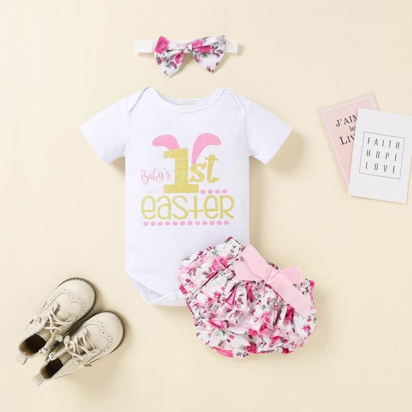 easter baby girls clothes letter romper+floral shorts+headbands outfits born summer set little girl clothing sets, White
easter baby girls clothes letter romper+floral shorts+headbands outfits born summer set little girl clothing sets, White
