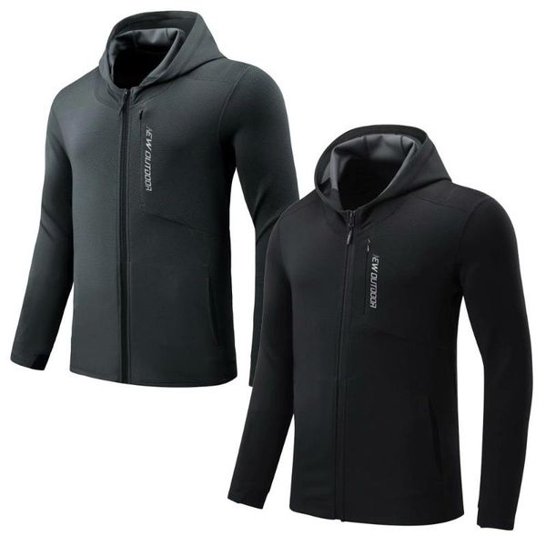 men's jacket sports running gym joggers jogging fitness coat outdoors male sportswear hat dry suit jackets, Black;red 
men's jacket sports running gym joggers jogging fitness coat outdoors male sportswear hat dry suit jackets, Black;red