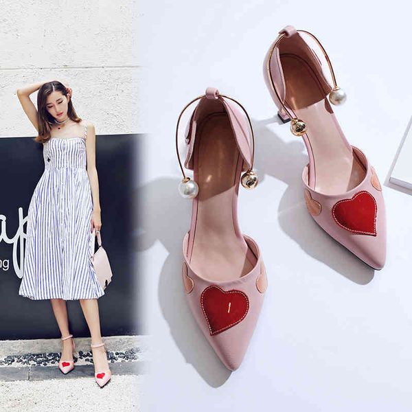 sandals baotou sandals female fine summer pink fairy wind tip love sweet shallow mouth word with high heels, Black
sandals baotou sandals female fine summer pink fairy wind tip love sweet shallow mouth word with high heels, Black