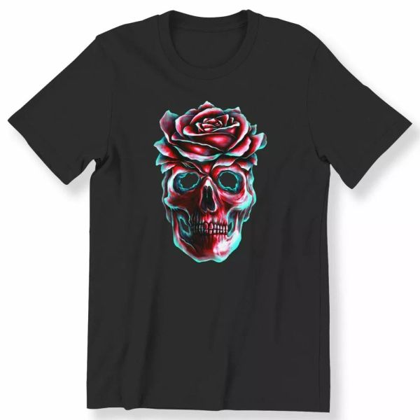 Men's Ladies Skull & Rose T-shirt Heartless Skull Rose Cool Gift 100% Cotton Tee, White;black
Men's Ladies Skull & Rose T-shirt Heartless Skull Rose Cool Gift 100% Cotton Tee, White;black