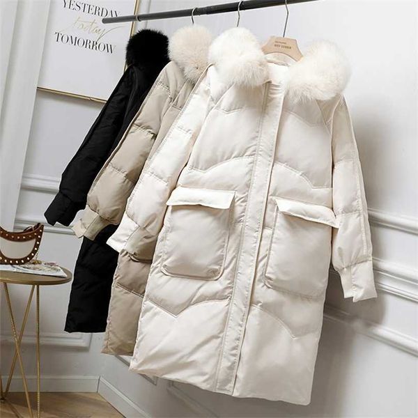 winter women long parkas casual big fur collar hooded thicken windproof coat fashion outwear parkas 211018, Black
winter women long parkas casual big fur collar hooded thicken windproof coat fashion outwear parkas 211018, Black
