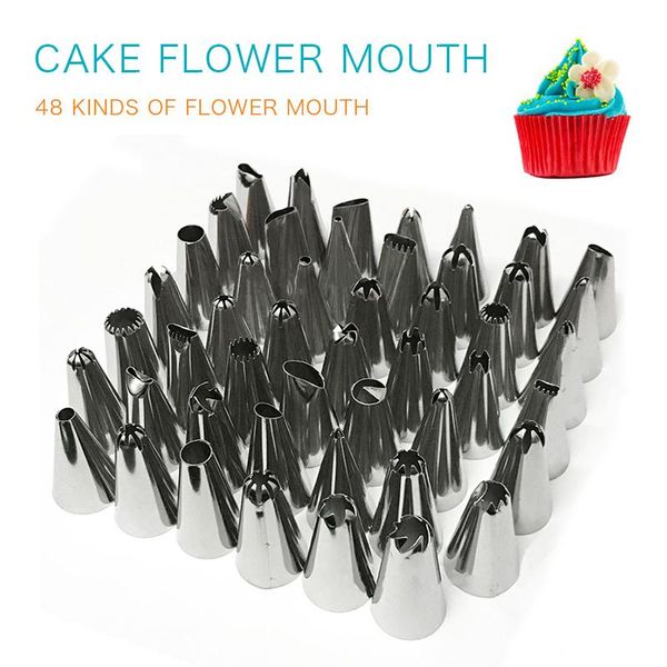 baking & pastry tools 48pcs cream nozzle mouth stainless steel icing piping tips cake decorating flower decor
baking & pastry tools 48pcs cream nozzle mouth stainless steel icing piping tips cake decorating flower decor