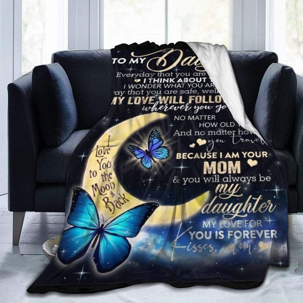 Mom to My Daughter My Love Will Follow You Love Your Micro Fleece Blankets Super Soft Cozy Couch Throw Blanket for Home Bedding
Mom to My Daughter My Love Will Follow You Love Your Micro Fleece Blankets Super Soft Cozy Couch Throw Blanket for Home Bedding