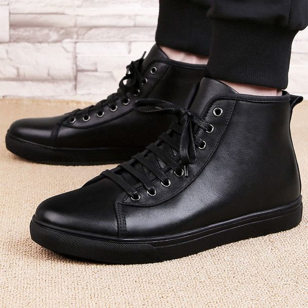 men ankle boots genuine leather winter british style plush warm outdoor 's fashion snow big size 48 j3 j3mv#, Black
men ankle boots genuine leather winter british style plush warm outdoor 's fashion snow big size 48 j3 j3mv#, Black